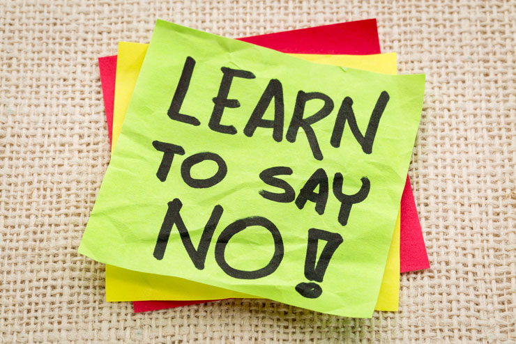 Lernen Nein zu sagen
