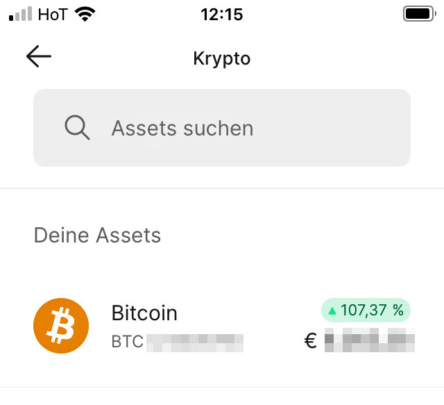 Meine Bitcoin-Investments auf Bitpanda