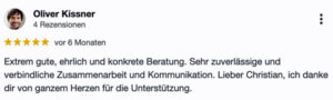 5-Sterne Google-Rezension von Oliver Kissner