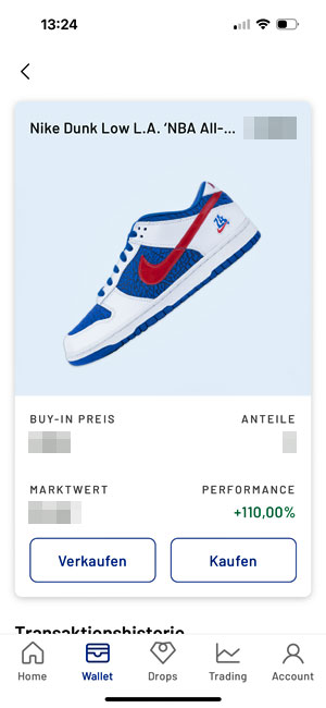 Nike Schuh-Investment