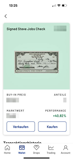 Steve Jobs Check Investment