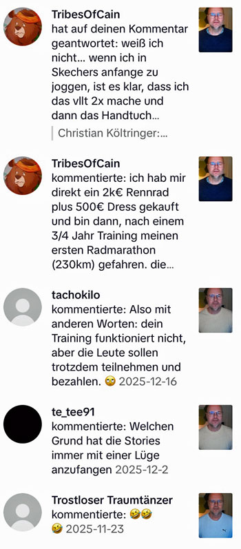 Blöde TikTok-Kommentare